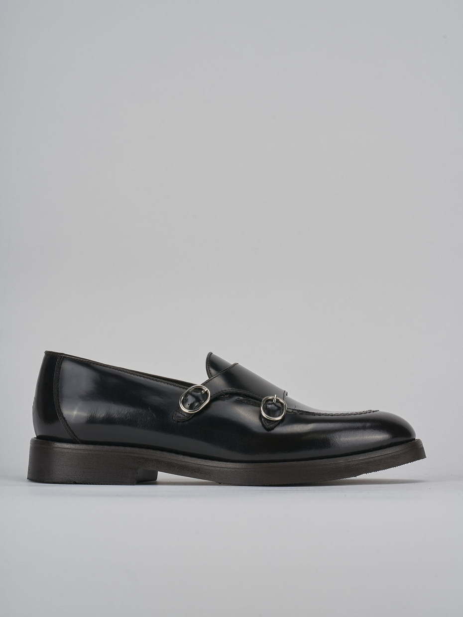 Zapatos de cordones marrón oscuro cuero
