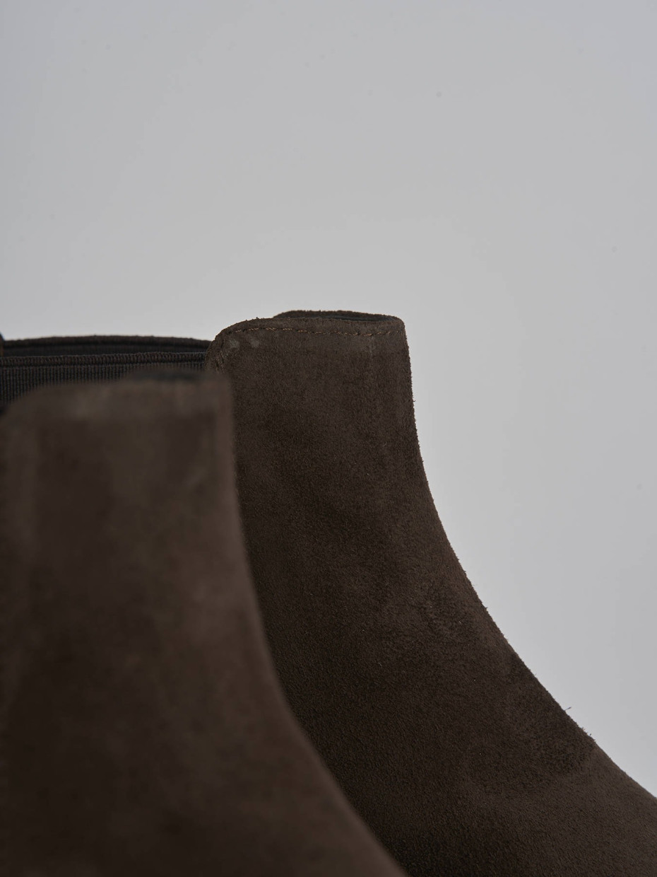 Botines marrón oscuro ante
