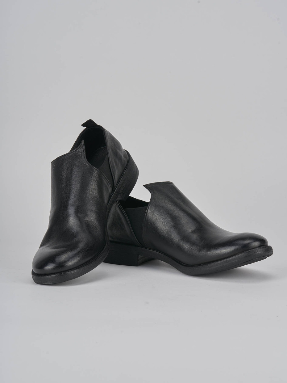 Stringate tacco 1cm pelle nero