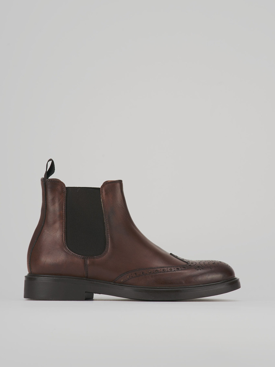 Botines marrón cuero