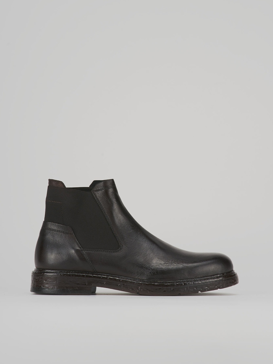 Botines marrón oscuro cuero
