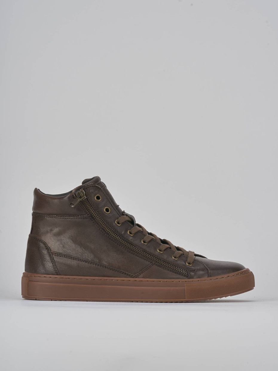 Zapatillas deportivas marrón oscuro cuero