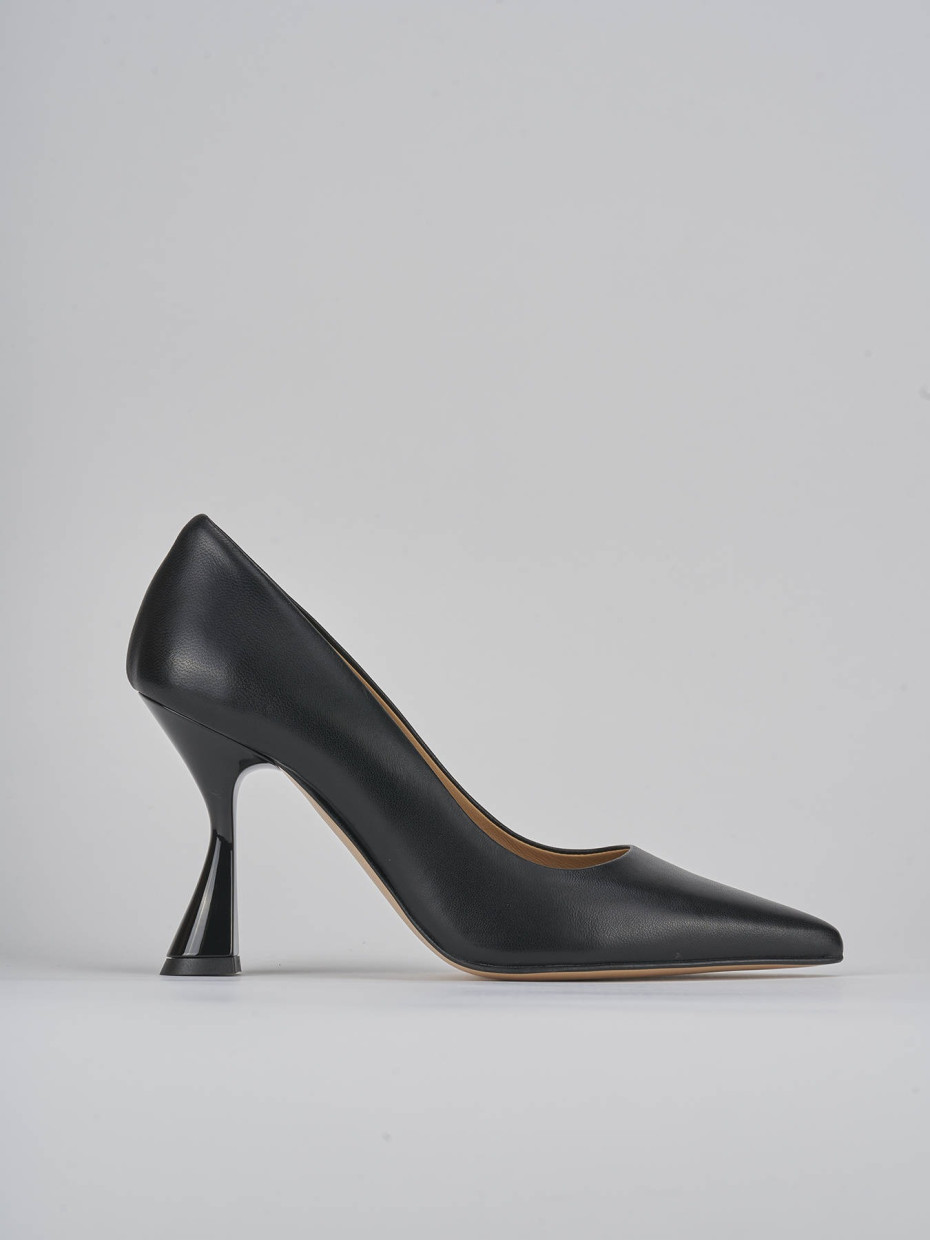 Pumps heel 9 cm black leather