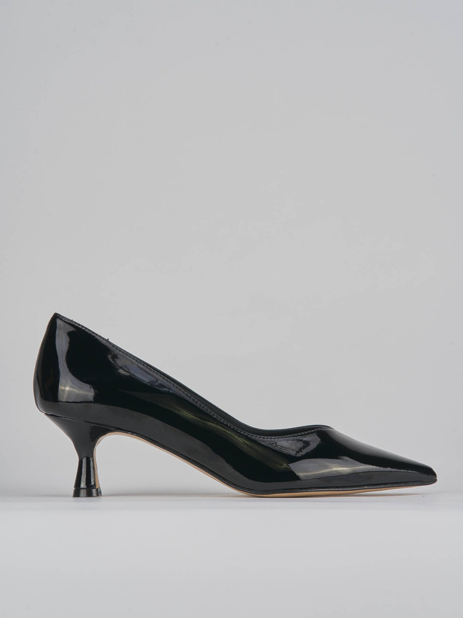 Décolleté tacco 5cm vernice nero