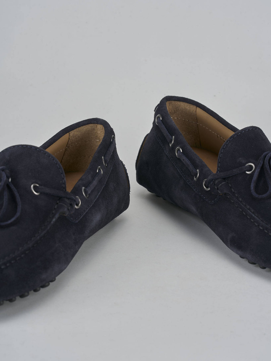 Mocasines azul ante