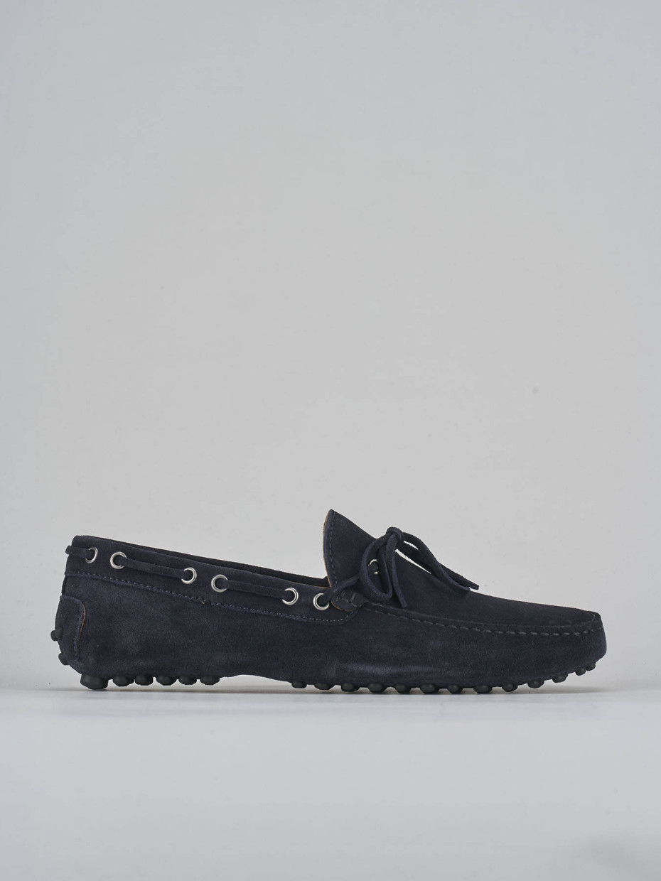 Mocasines azul ante