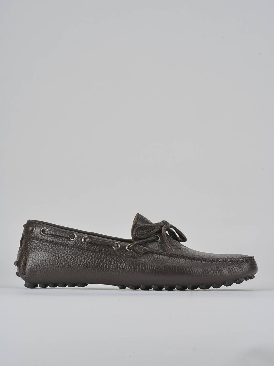Mocasines marrón oscuro cuero