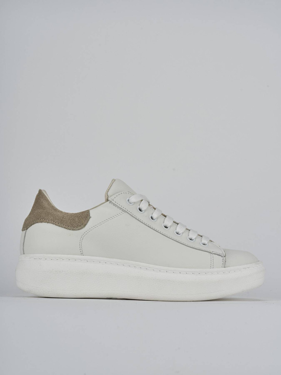 Zapatillas deportivas blanco cuero