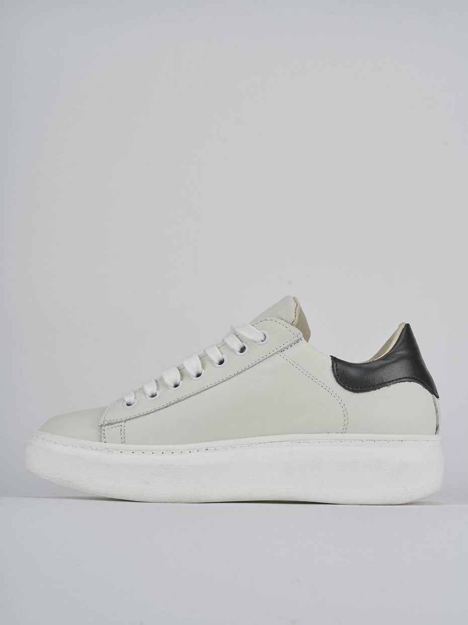 Sneakers pelle bianco