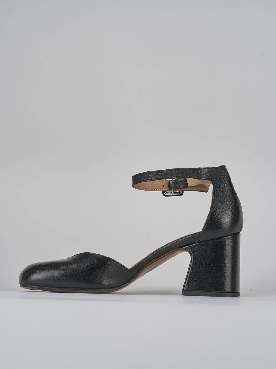 Pumps heel 6 cm black leather
