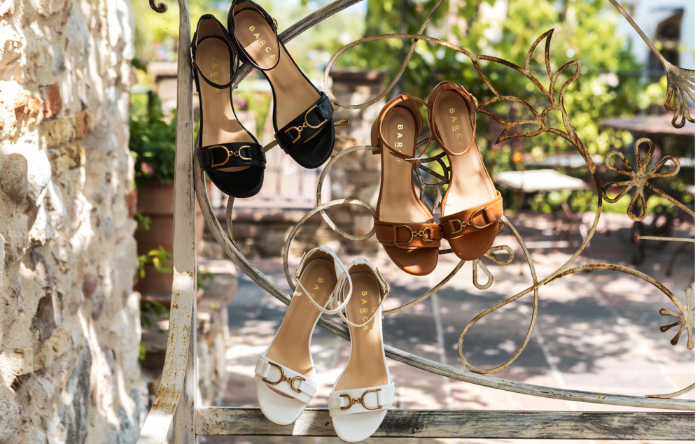 Sandalias de tacón alto tacón 5 cm negro cuero