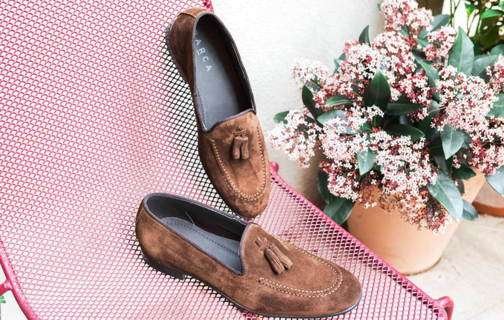 Mocasines marrón oscuro ante