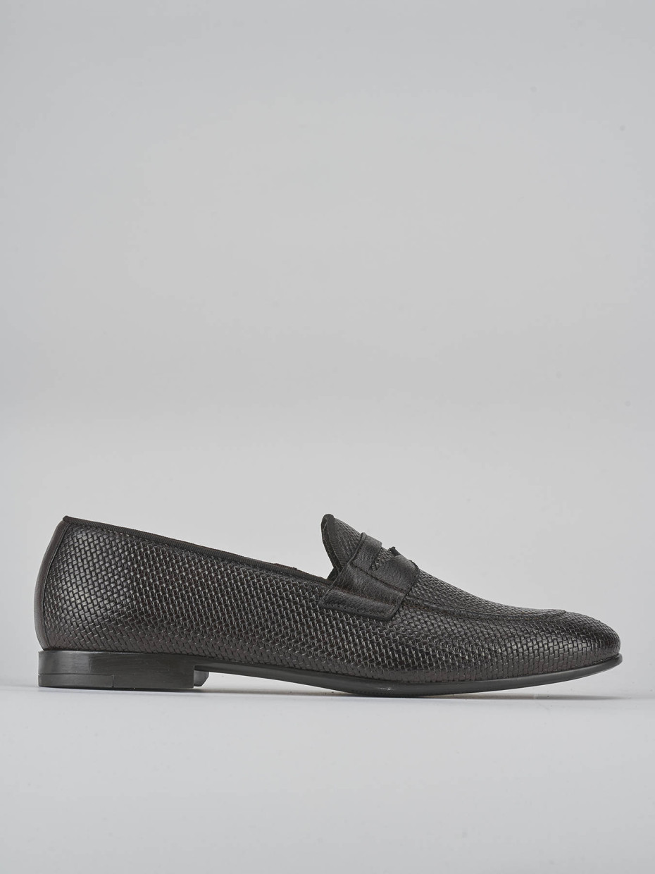 Loafers dark brown leather
