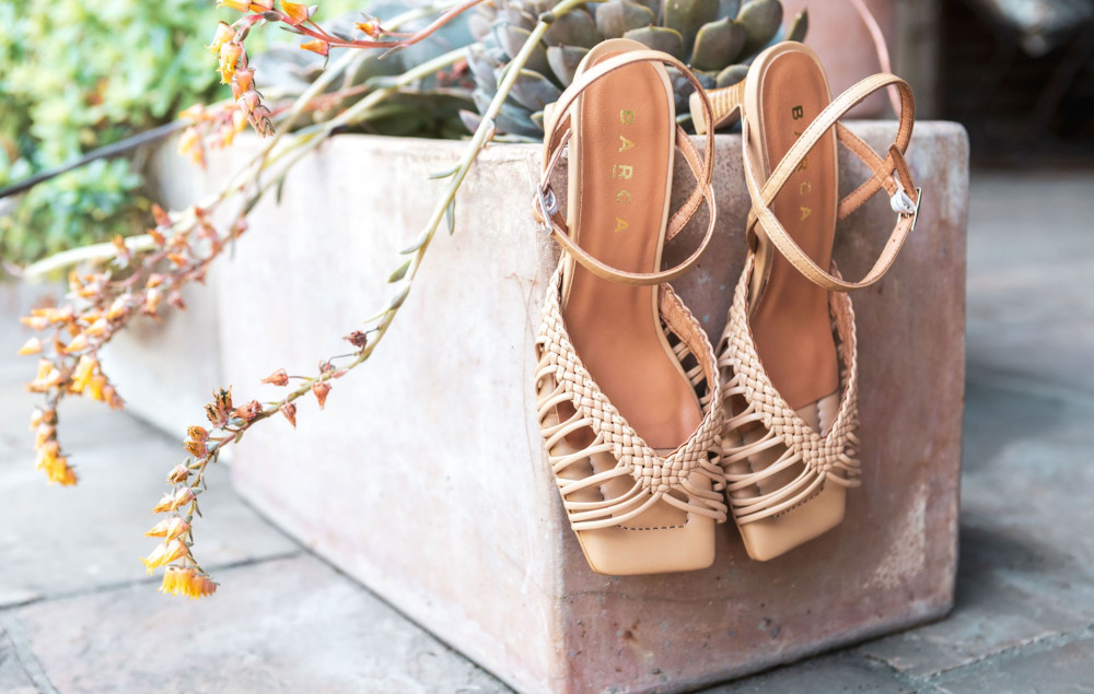 Sandalias de tacón alto tacón 5 cm marrón cuero