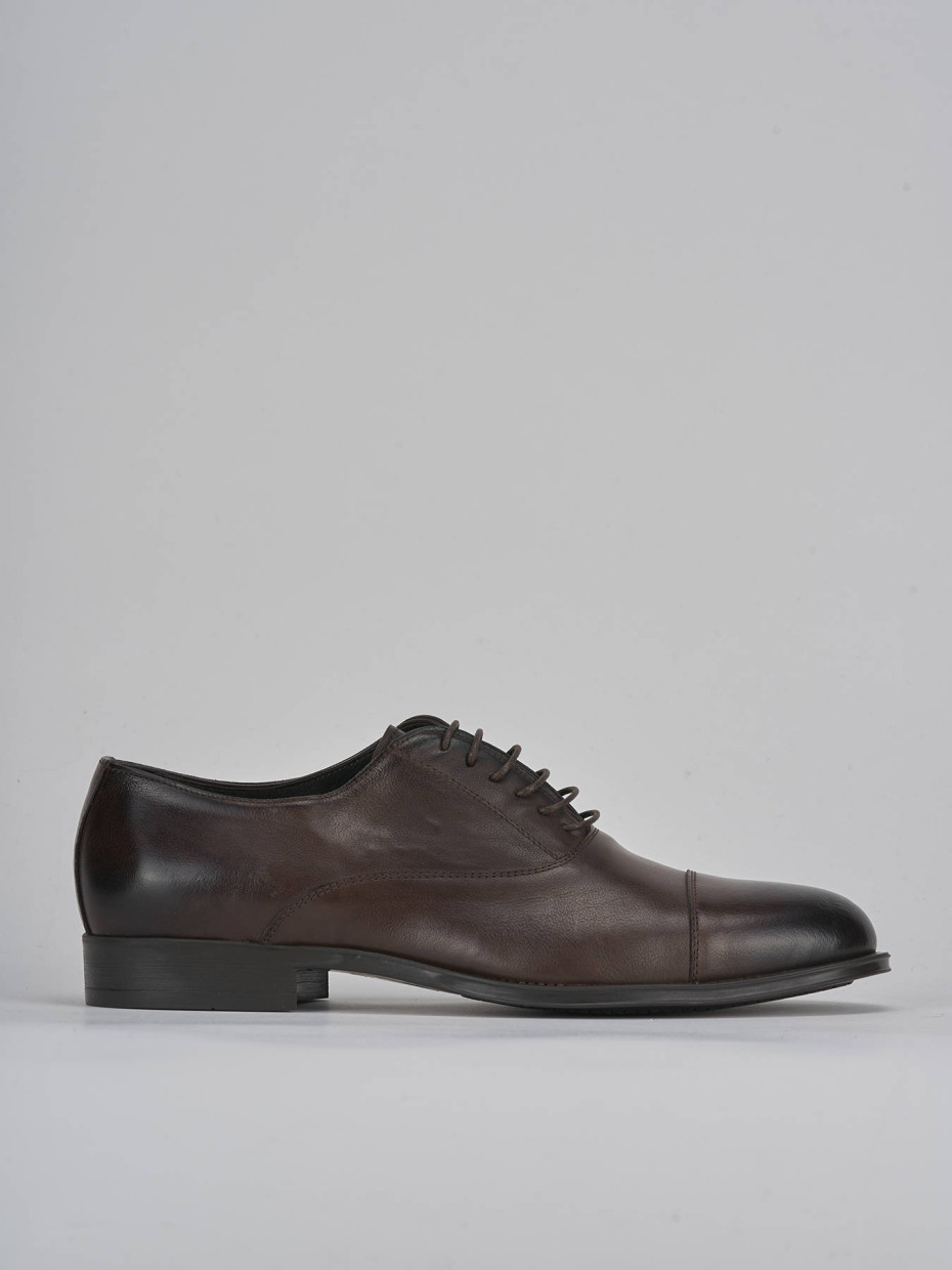 Lace-up shoes dark brown leather