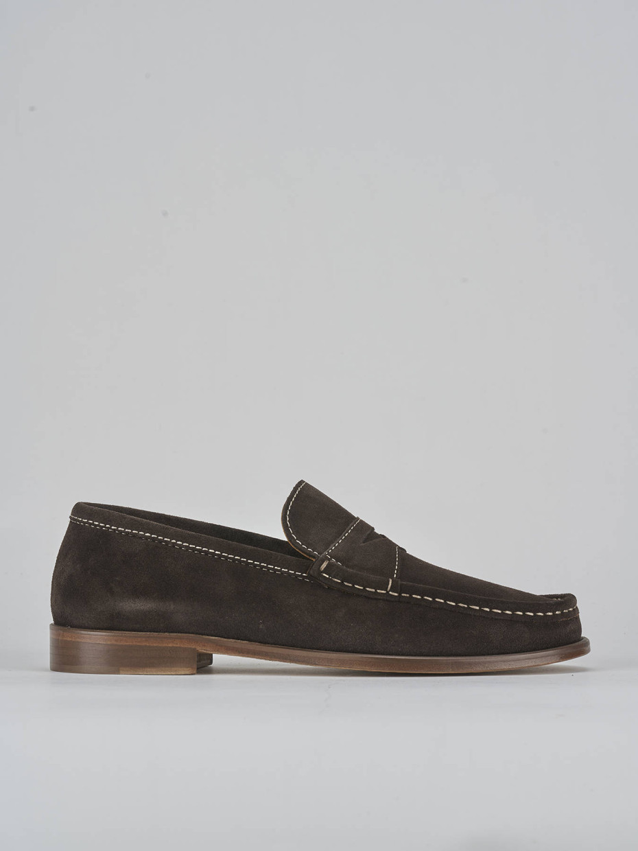 Mocasines marrón oscuro ante