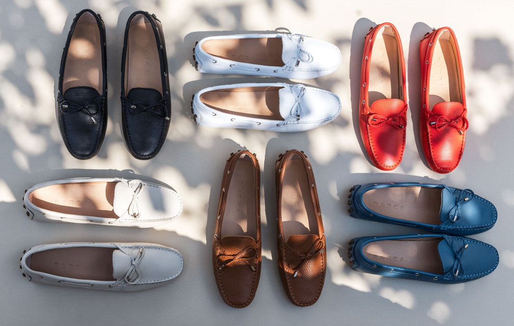Mocasines tacón 1 cm beis cuero