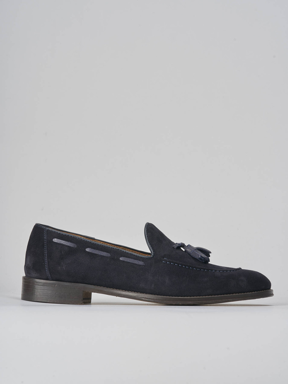 Mocasines azul ante