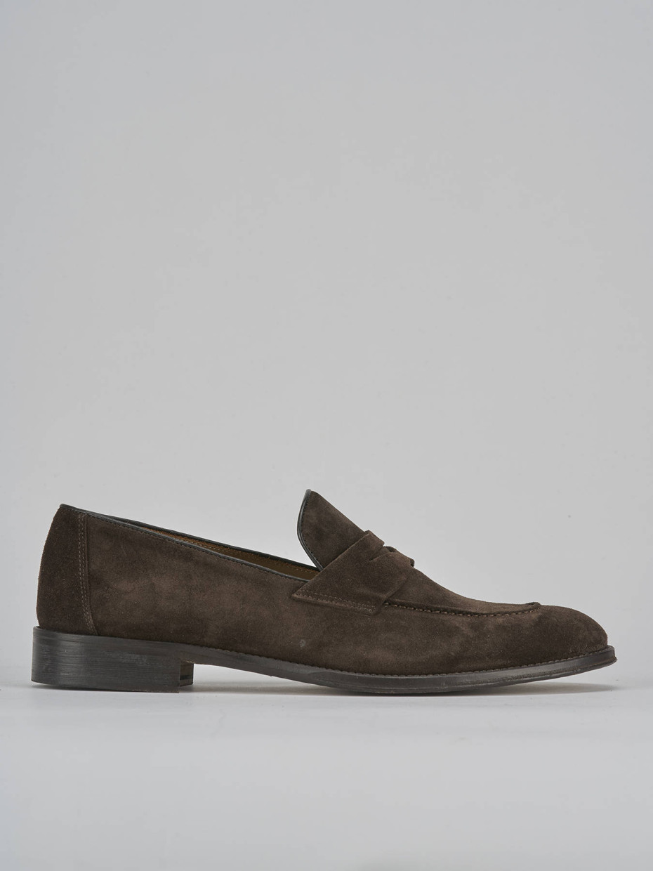 Mocasines marrón oscuro ante