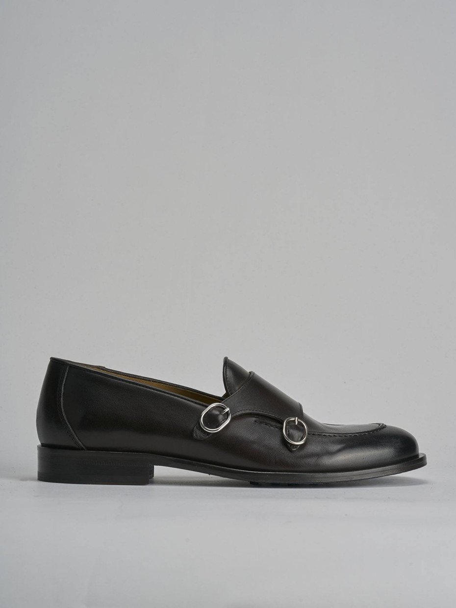 Mocasines marrón oscuro cuero