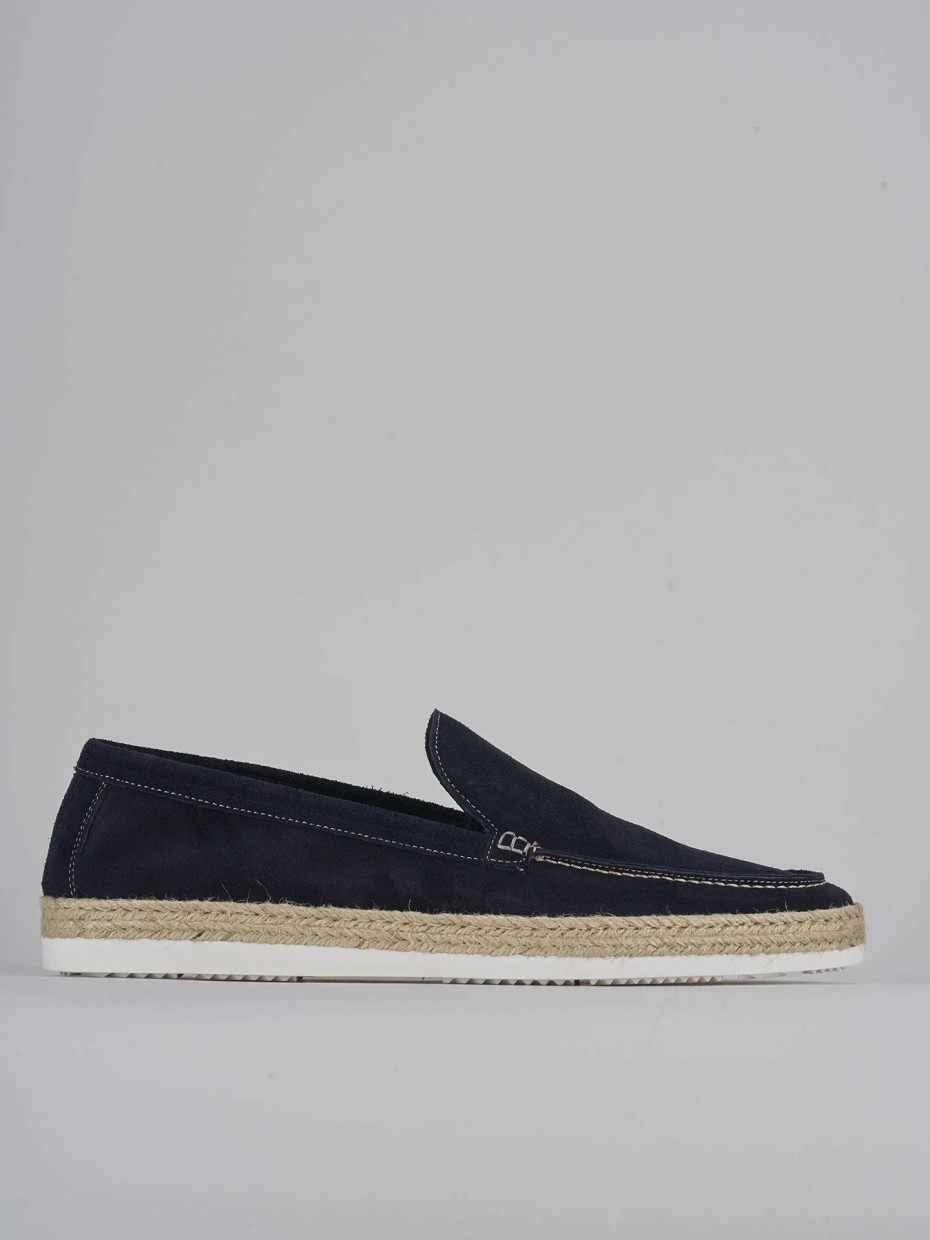 Mocasines azul ante