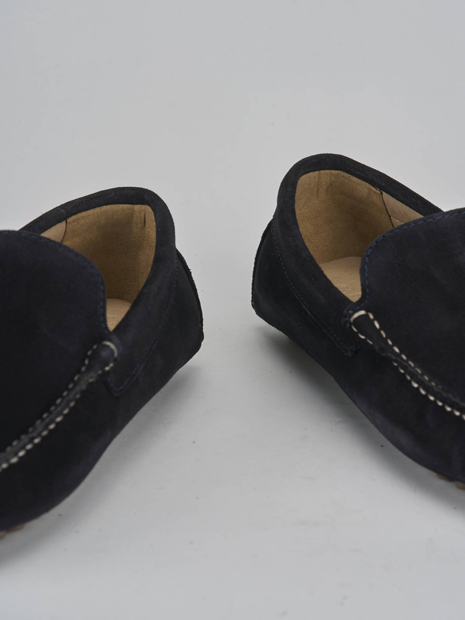 Mocasines azul ante