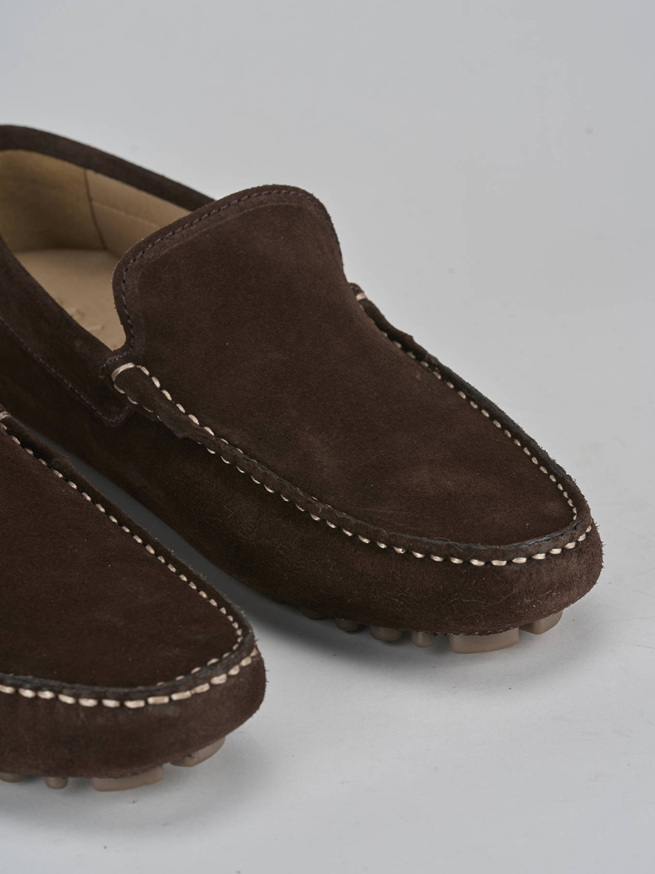 Mocasines marrón oscuro ante