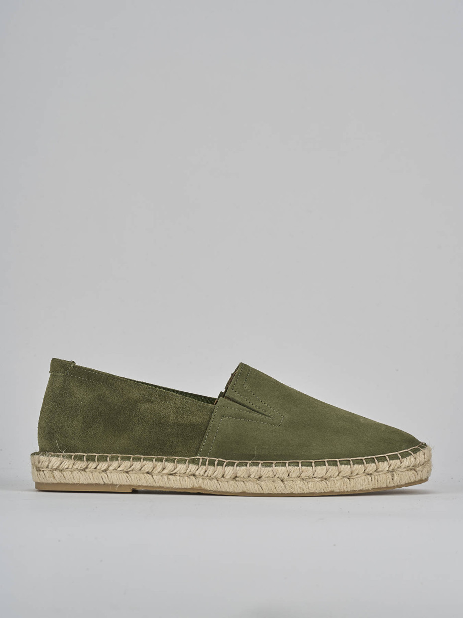 Mocasines verde ante