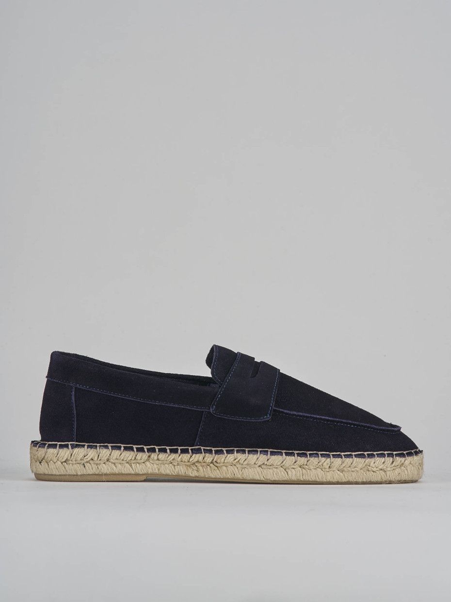 Mocasines azul ante