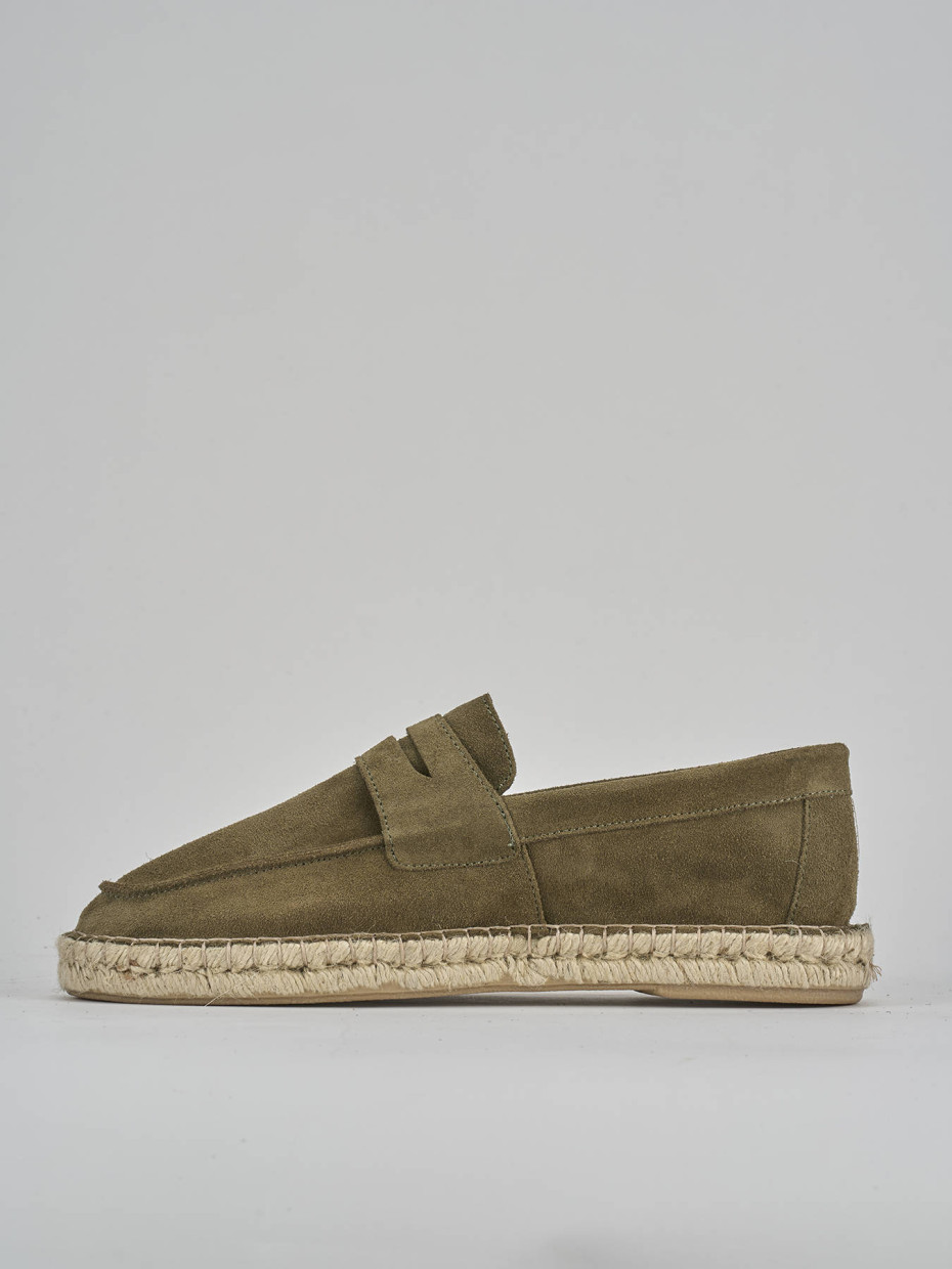 Mocasines verde ante
