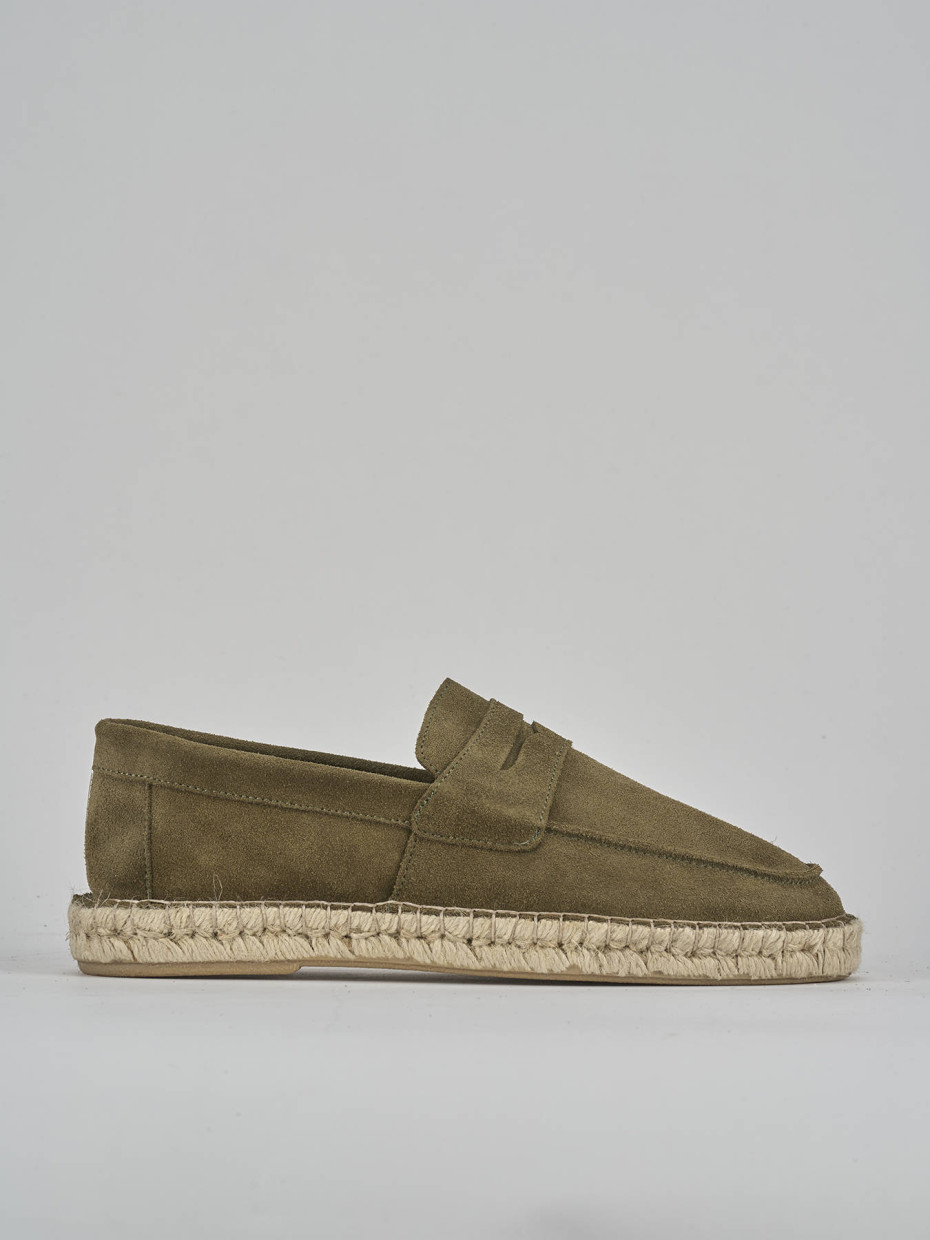 Mocasines verde ante