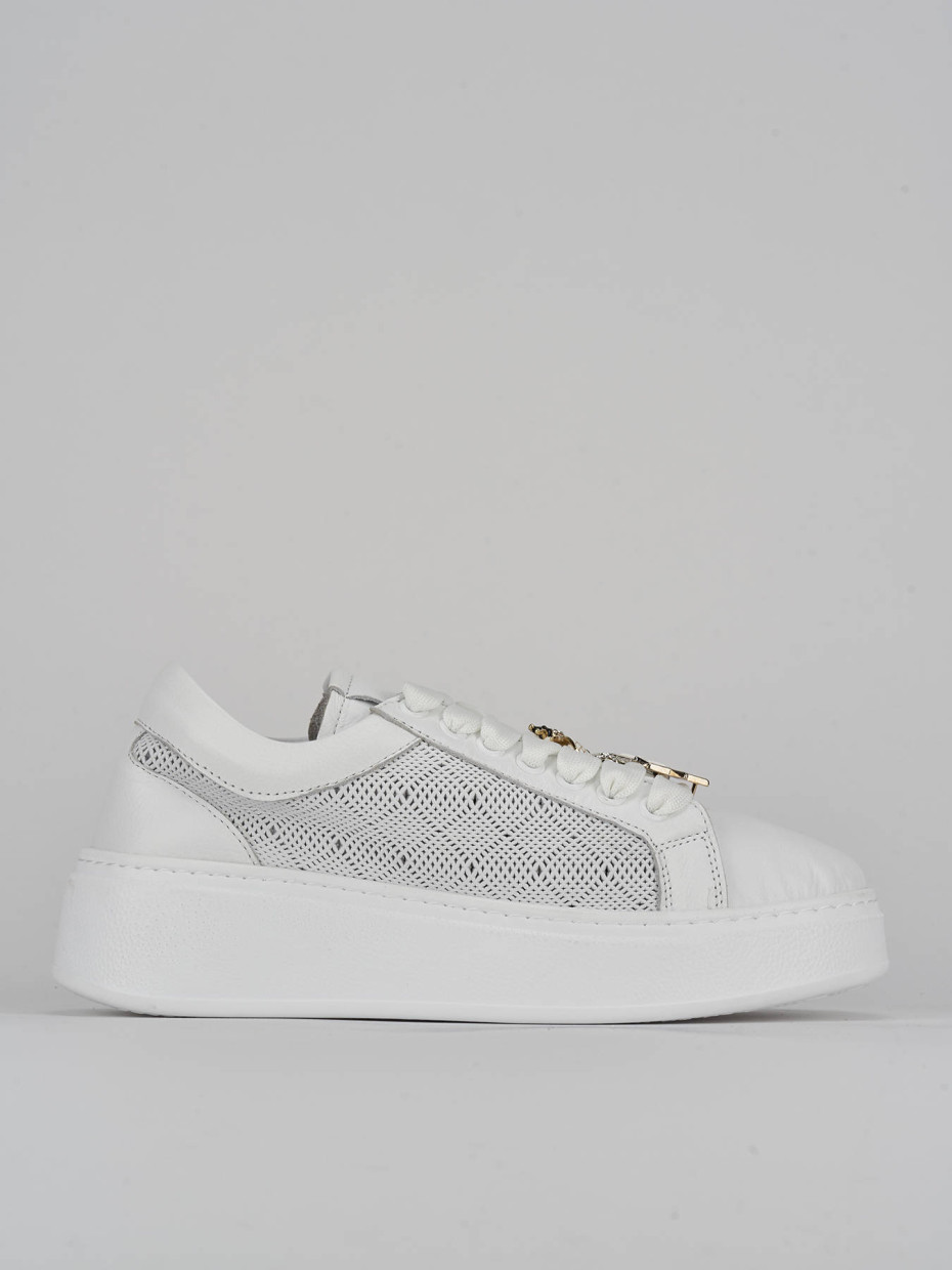 Zapatillas deportivas blanco cuero