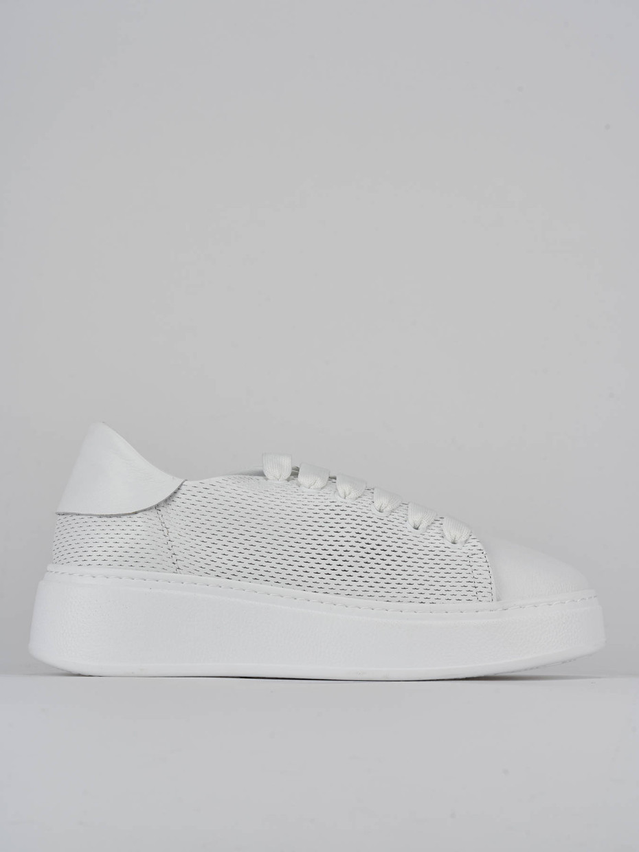 Zapatillas deportivas blanco cuero