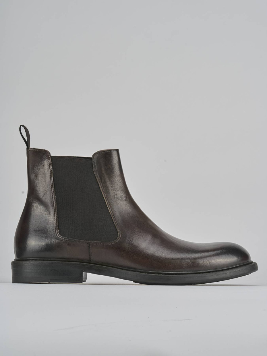 Botines marrón oscuro cuero