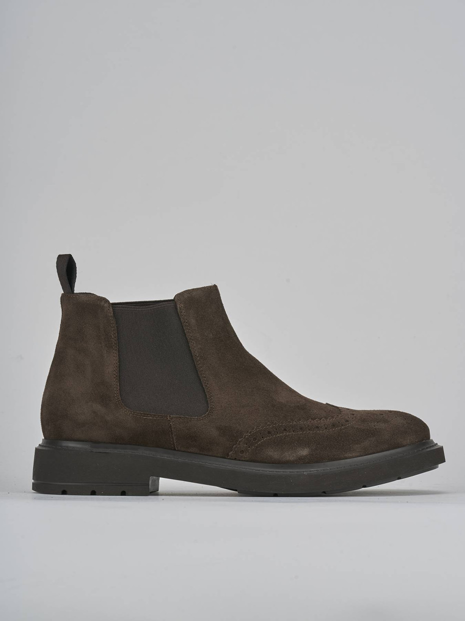 Botines marrón oscuro ante