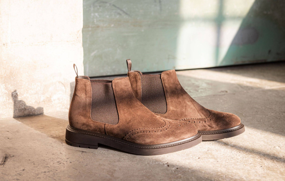 Botines marrón oscuro ante
