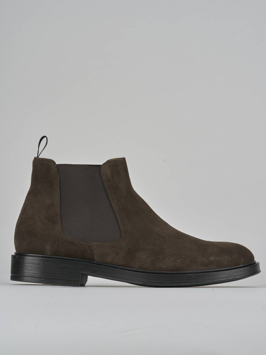 Botines marrón oscuro ante