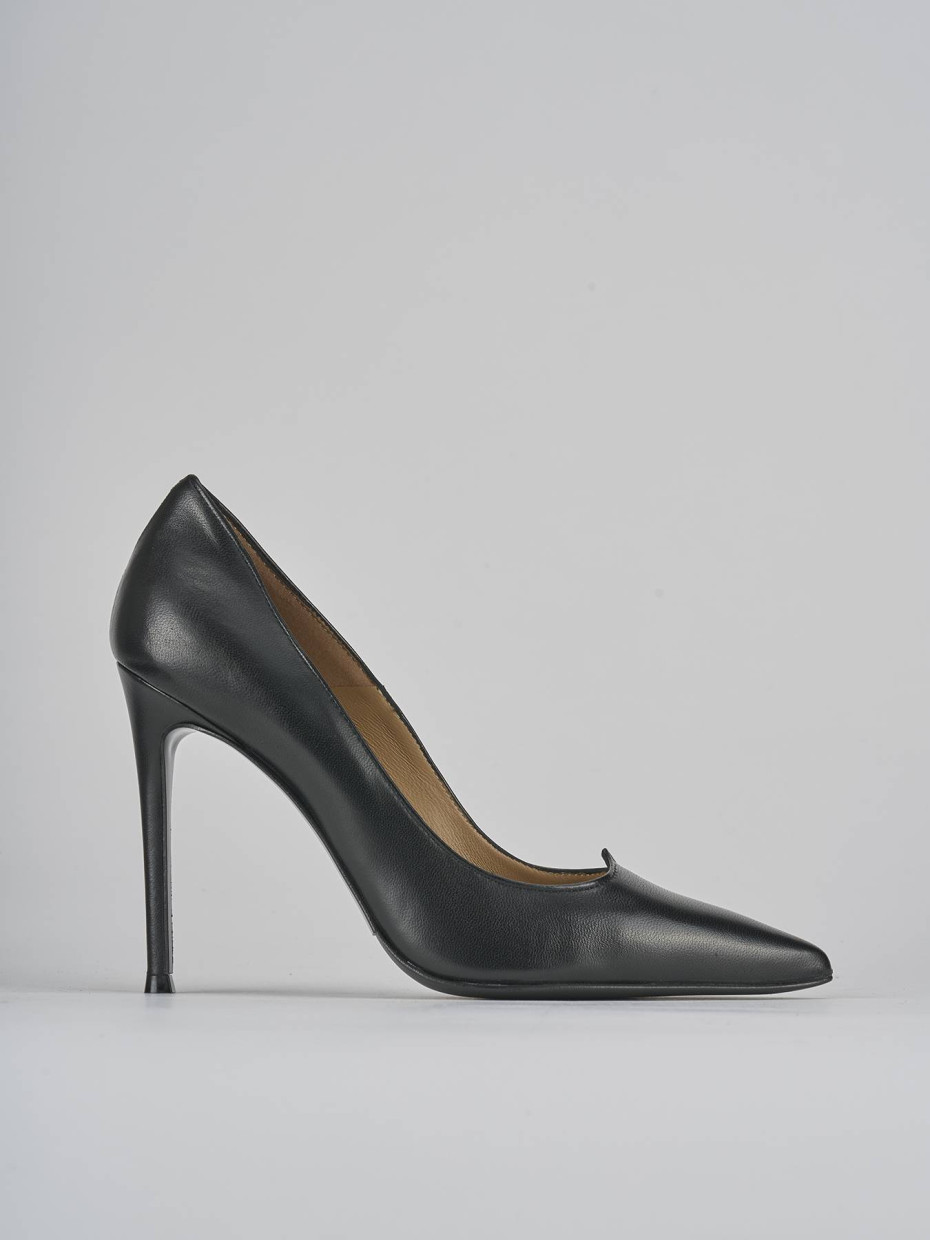 Pumps heel 10 cm black leather