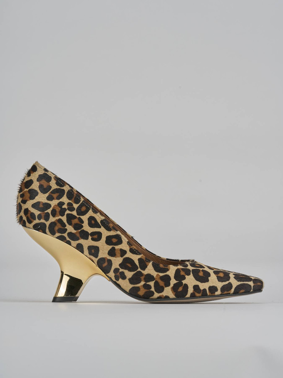 Décolleté tacco 6cm pelle multicolor