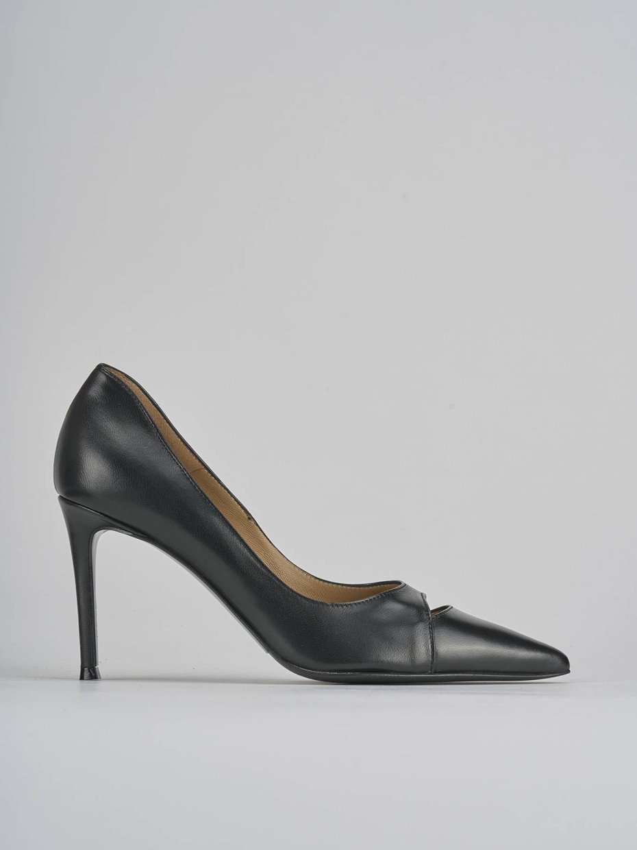 Pumps heel 7 cm black leather