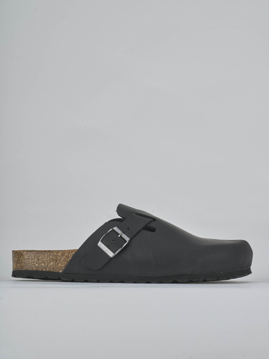 Mules negro nobuk