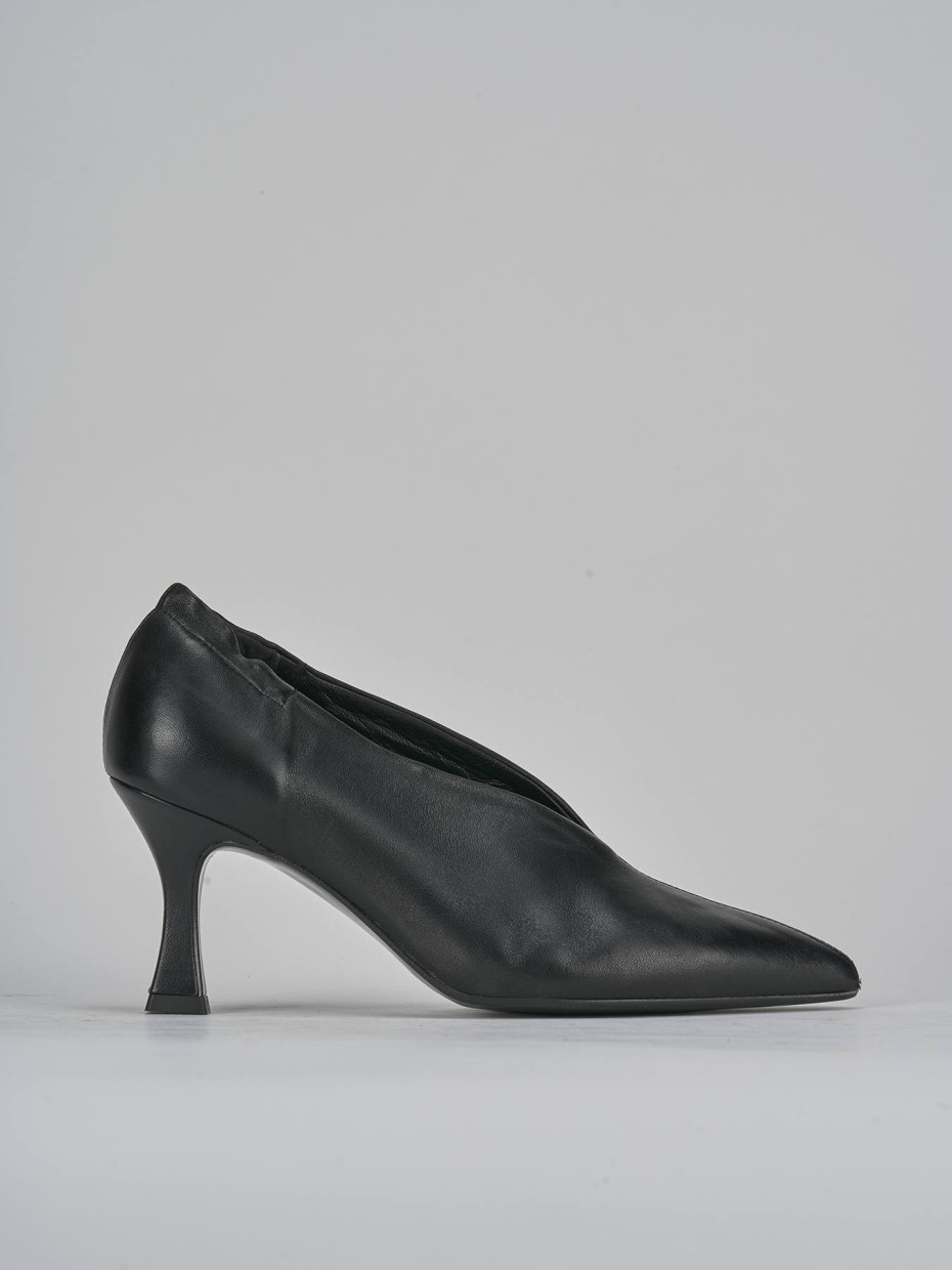 Décolleté tacco 7cm pelle nero