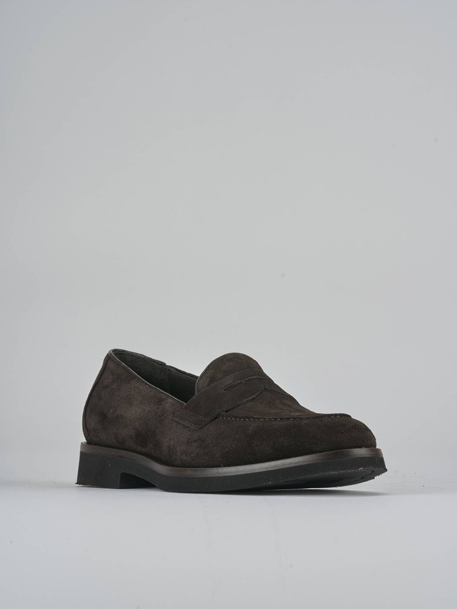Mocasines marrón oscuro ante