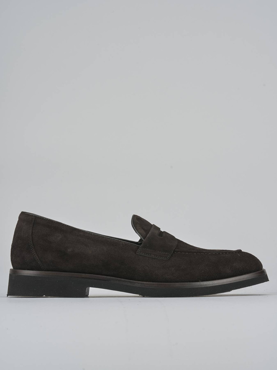 Mocasines marrón oscuro ante