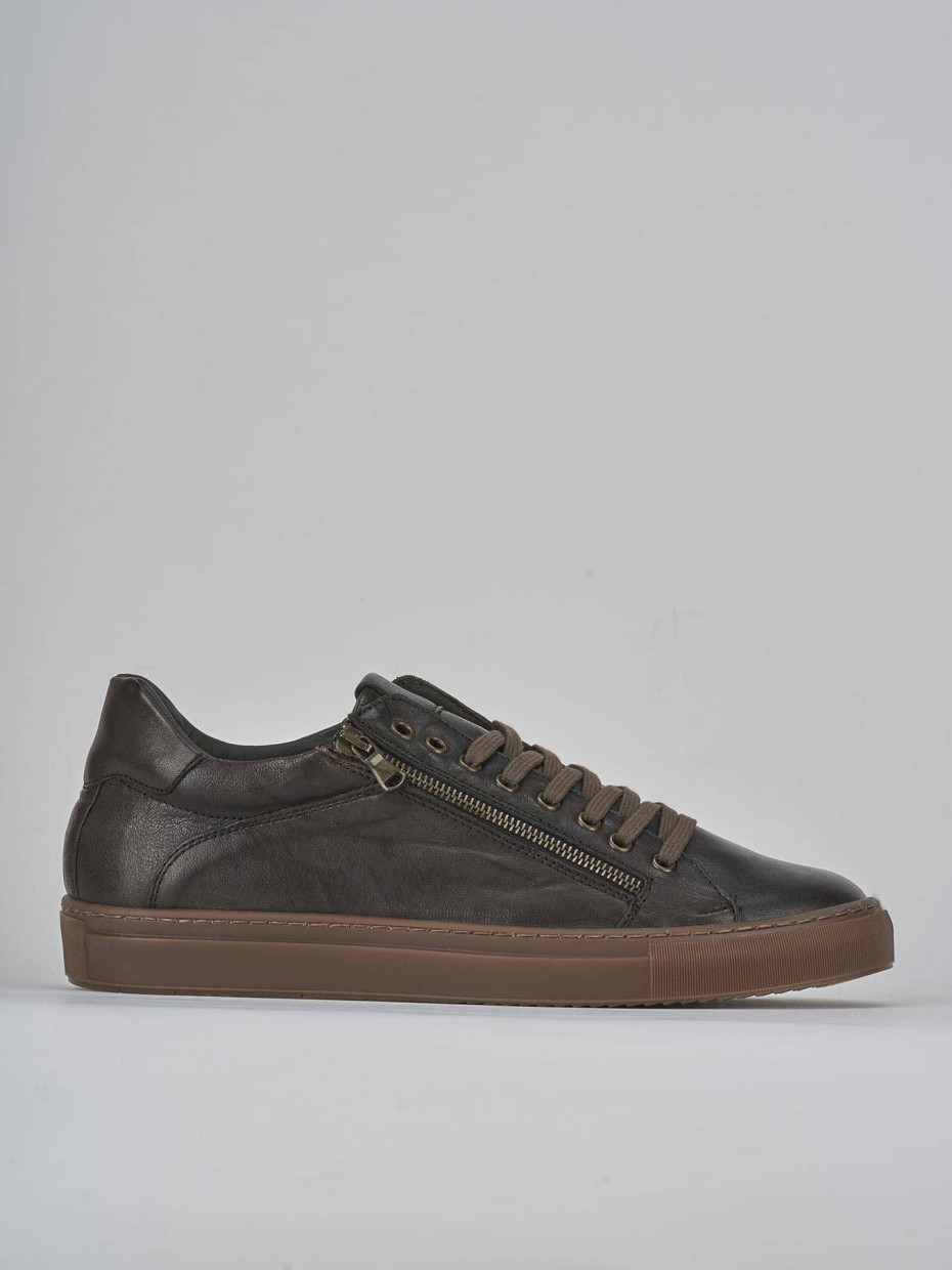 Zapatillas deportivas marrón oscuro cuero