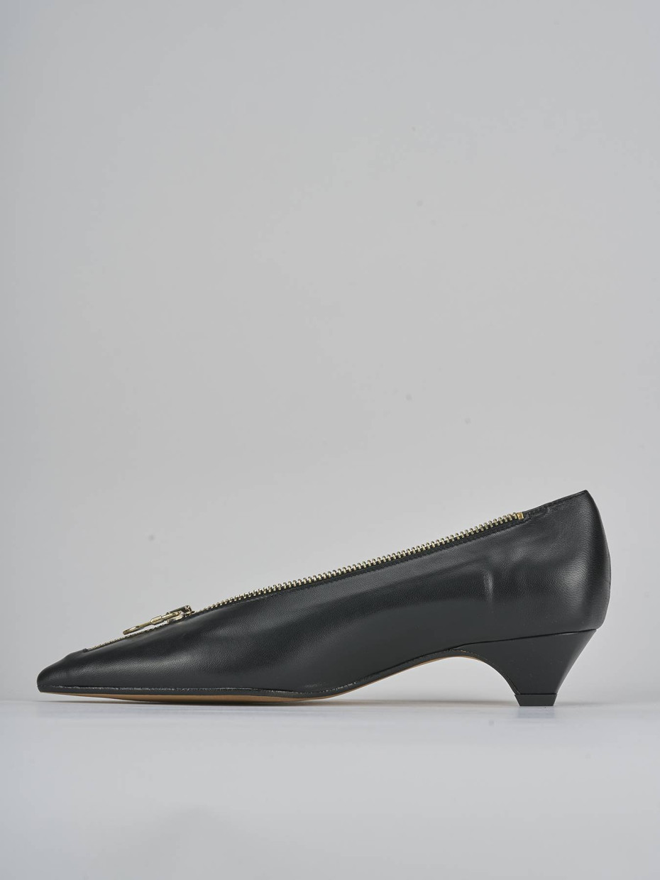 Pumps heel 3 cm black leather