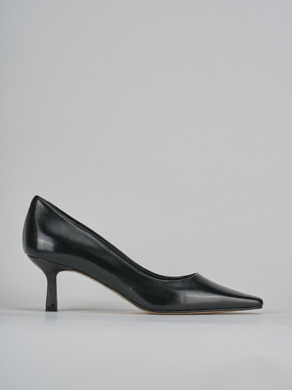 Zapatos de salón tacón 3 cm negro charol