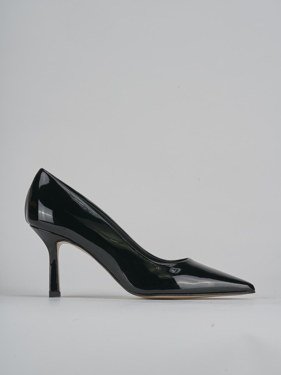 Zapatos de salón tacón 7 cm negro charol