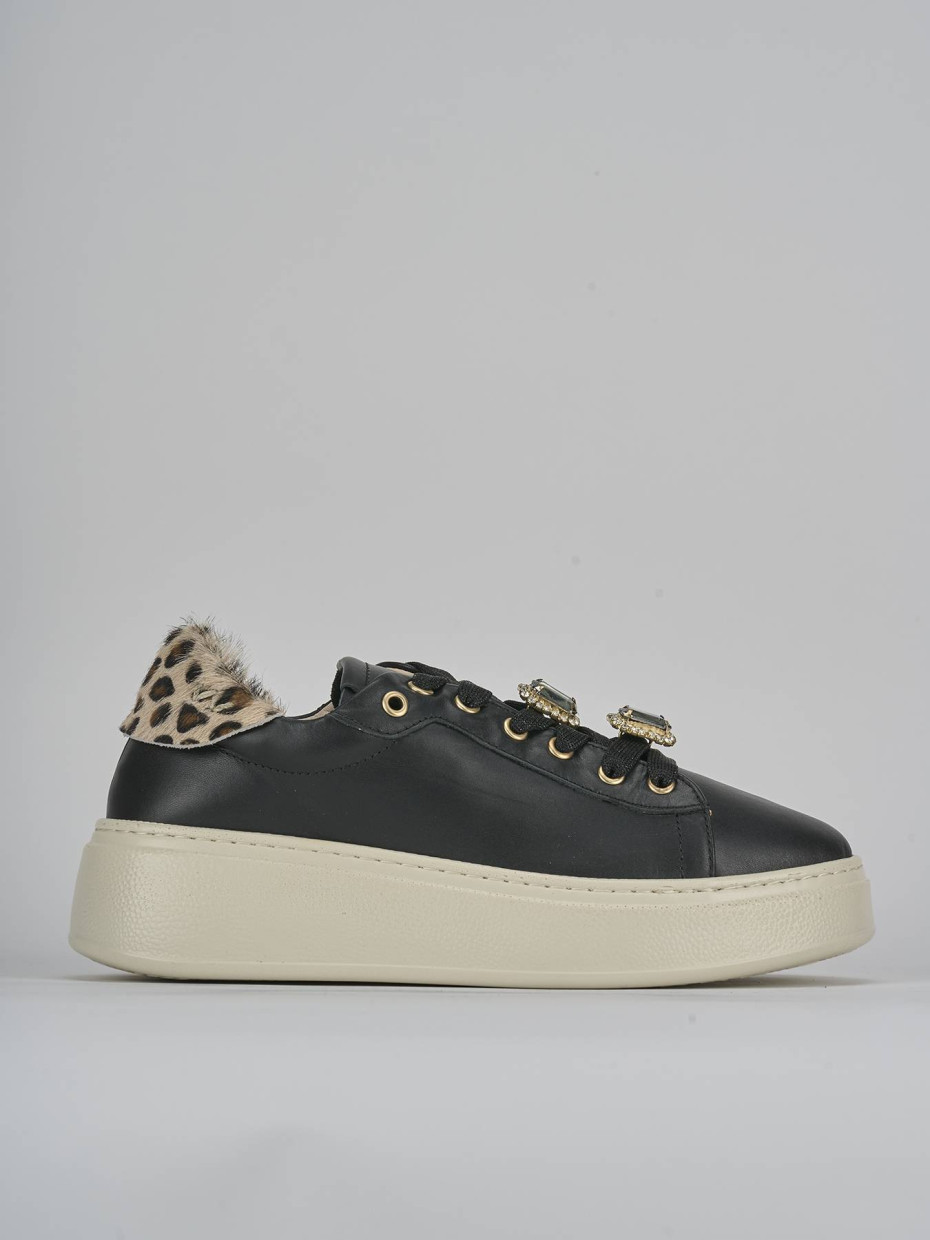 Zapatillas deportivas negro cuero