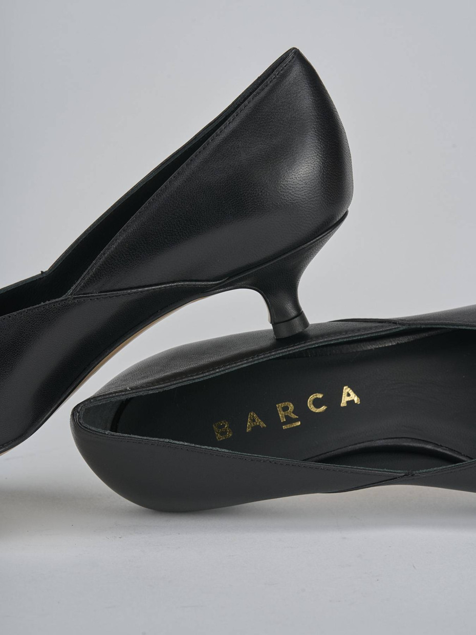 Décolleté tacco 3cm pelle nero